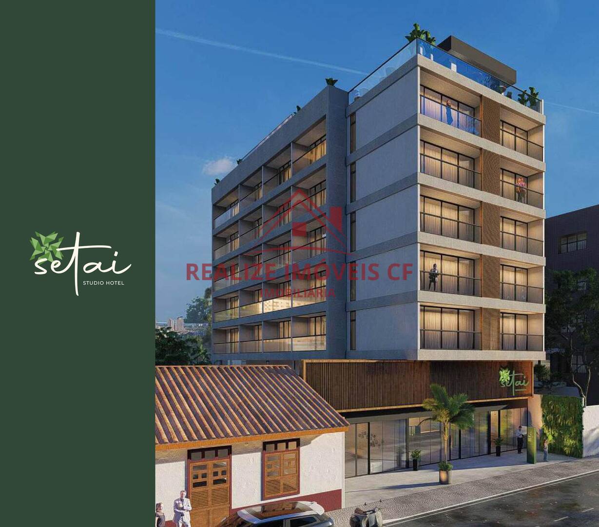 Flat/Apart Hotel à venda com 1 quarto, 35m² - Foto 1