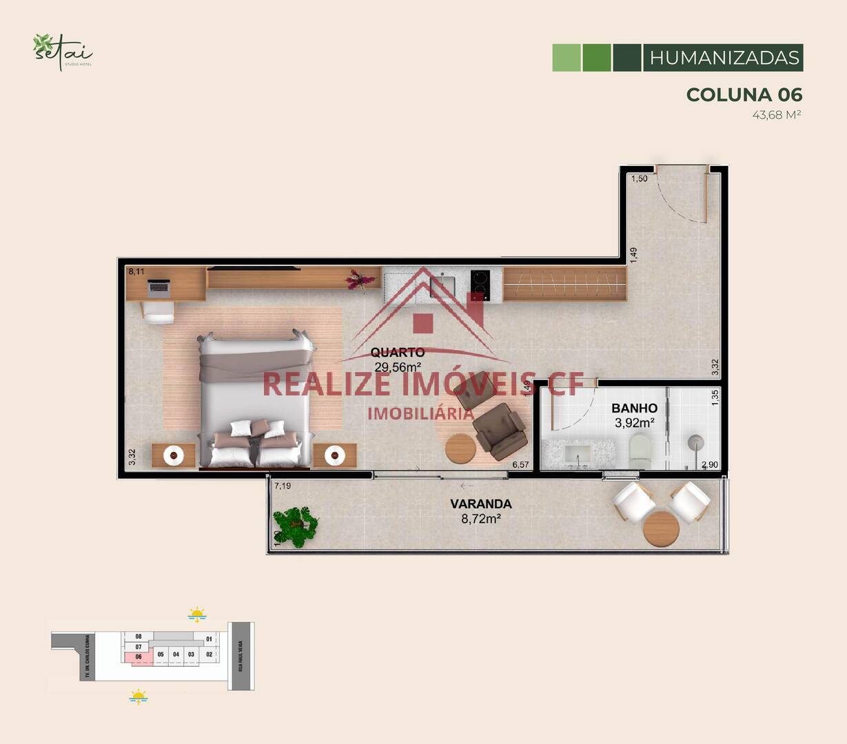 Flat/Apart Hotel à venda com 1 quarto, 35m² - Foto 23