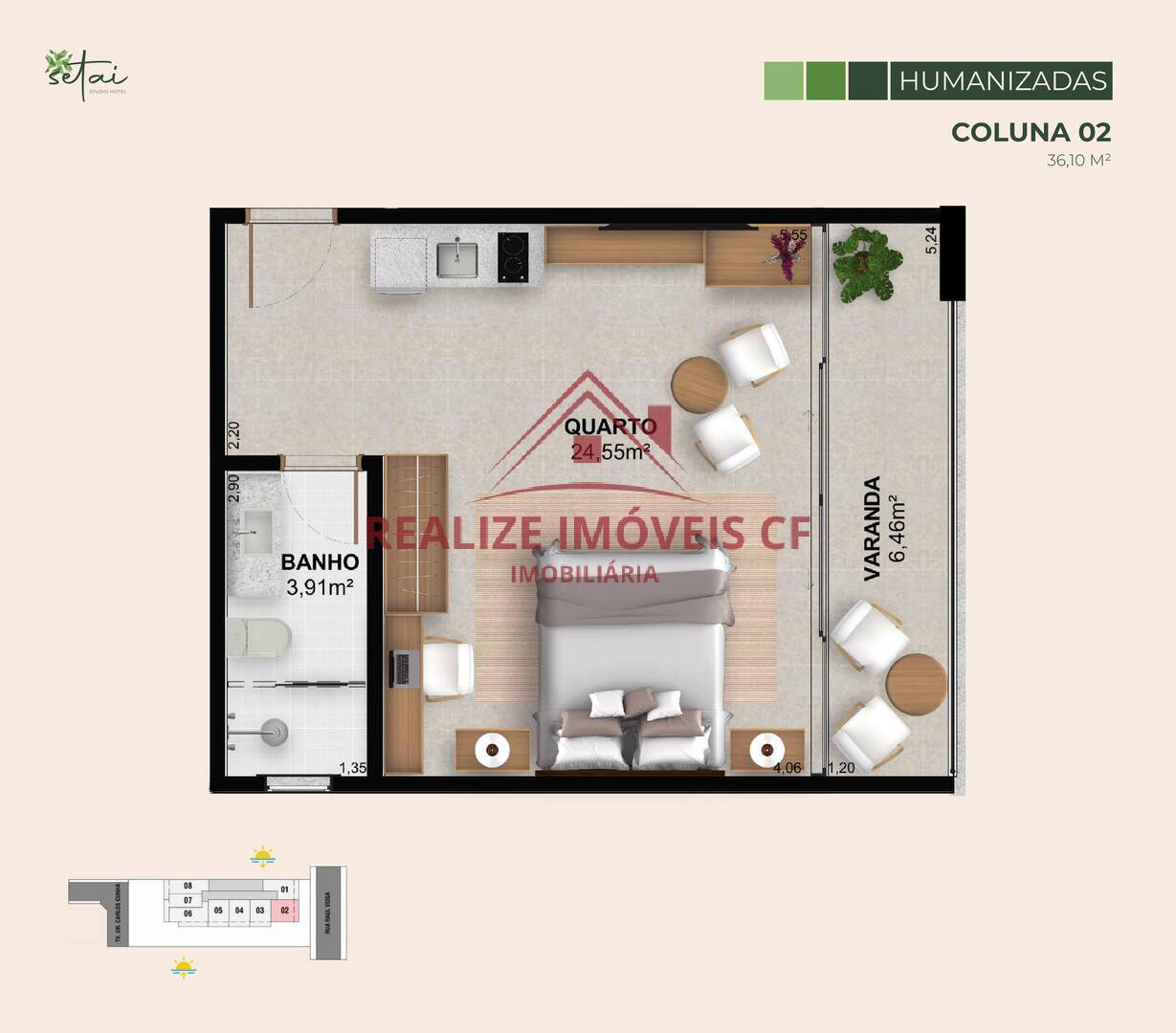 Flat/Apart Hotel à venda com 1 quarto, 35m² - Foto 25
