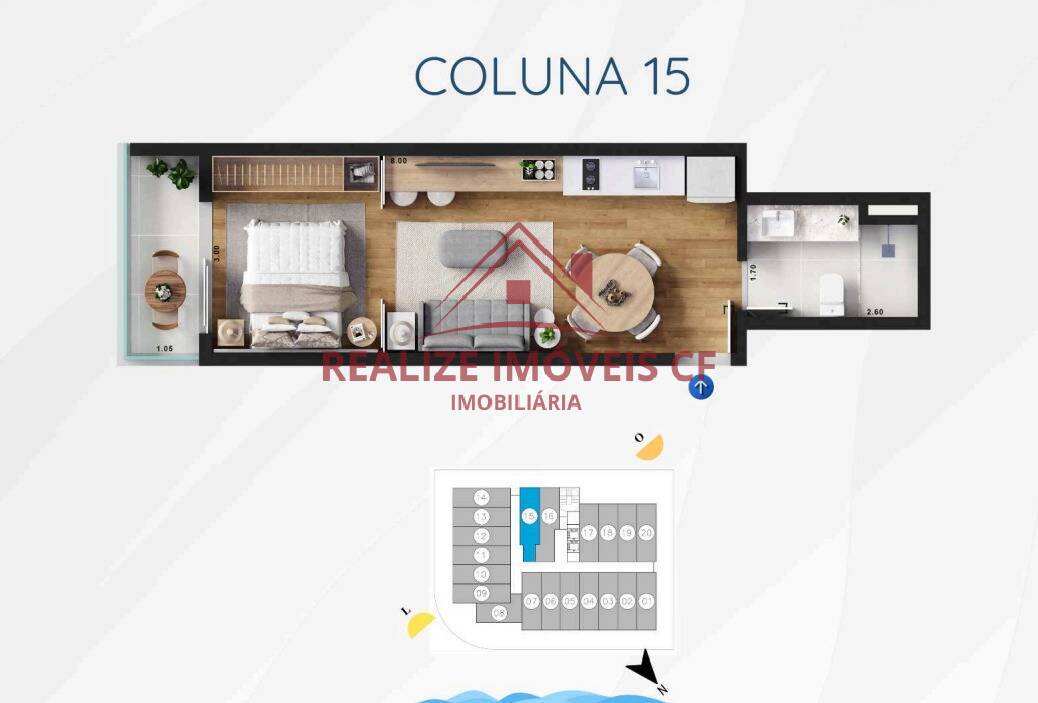 Apartamento à venda com 1 quarto, 31m² - Foto 17